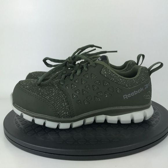 Reebok SubLite Cushion Work Green Composite Toe Safety Shoes Women’s Size 5 Wide - Picture 8 of 12
